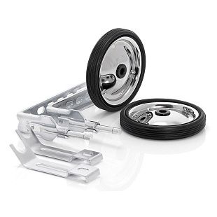 Приставные колеса металл, хром, усиленная стойка, пакет 3243061