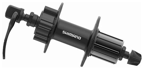 Втулка задняя Shimano TX506 36 отв.166 мм, 8-10ск 6 болт. Old 135мм