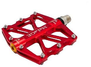 Педали mlg-CK518 алюминиевые CNC, 91х101х11мм, ось CrMo, 4 промподшипника, сменные шипы